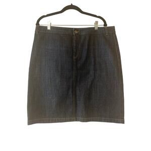Banana Republic Vintage Y2K Denim Jean Skirt Women's Stretch Size 14 Classic